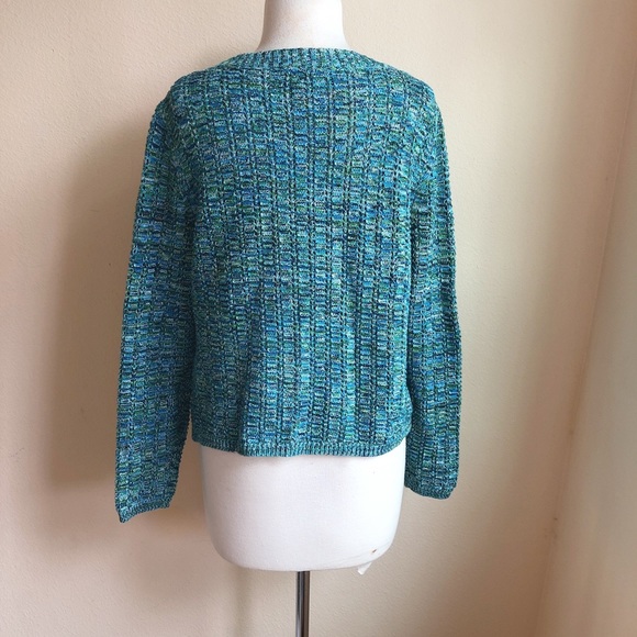 Liz Clairborne Multicolored Sweater Cardigan - Picture 2 of 4